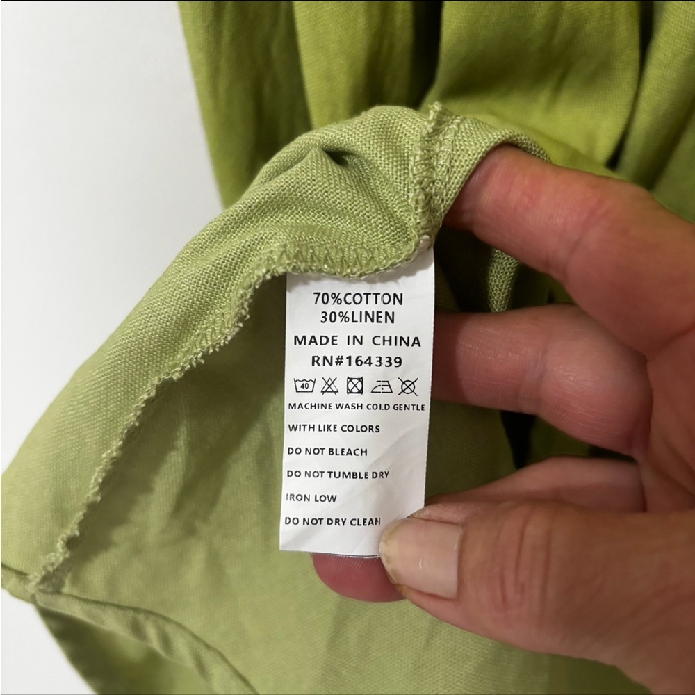 Petal & Pup Light Green Twist-Front Midi Dress - Picture 7 of 7